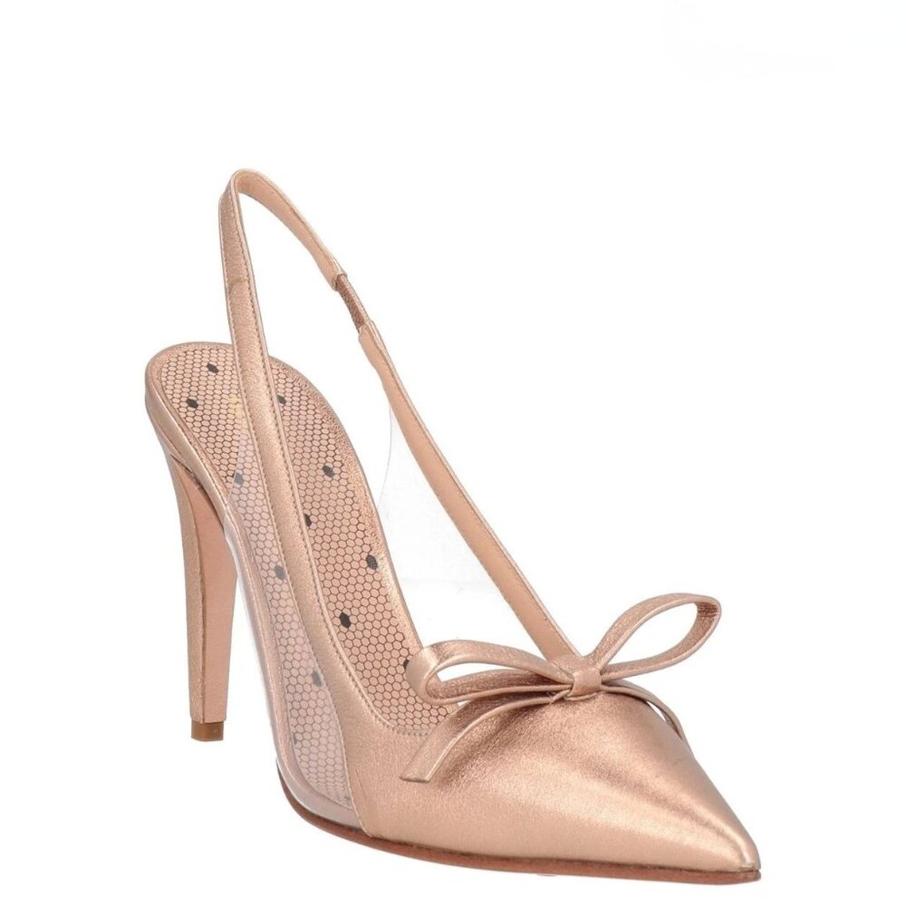RED VALENTINO Leather Slingback Heels